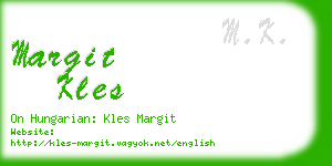 margit kles business card